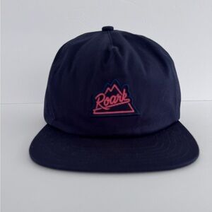 Roark Peaking 5 Panel Hat in Dark Navy